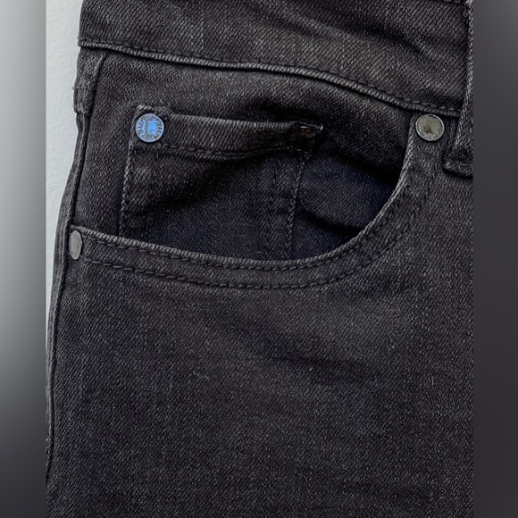 PURE By Alfred Sung Black Jeans Straight Leg Mid-Rise Classic 5 Pocket - Picture 6 of 14